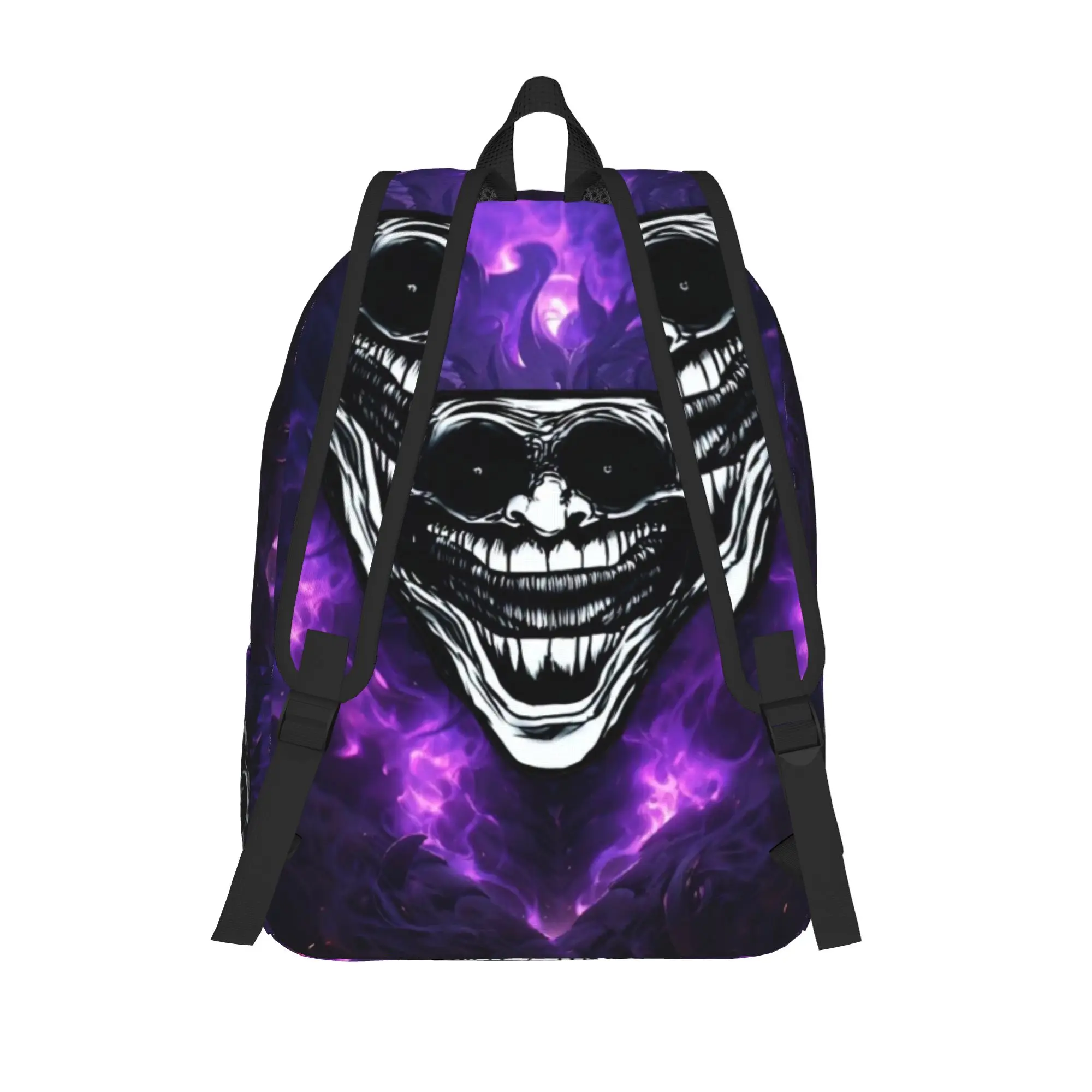 Evil Troll Face Meme Funny Backpack Men Women Teenage Student Work Daypack Horror Humor Laptop Computer Shoulder Bag Lightweight