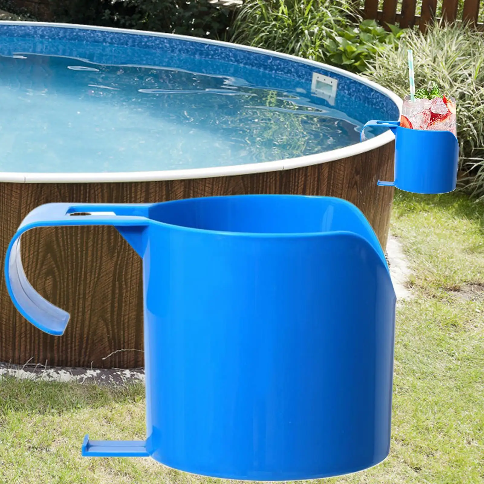 

Pool Cup Holders Swimming Pool 4 Pieces Drink Holder Versatile Cup Hanger Beverage Beer Keys Organizer For Outdoor Leisure