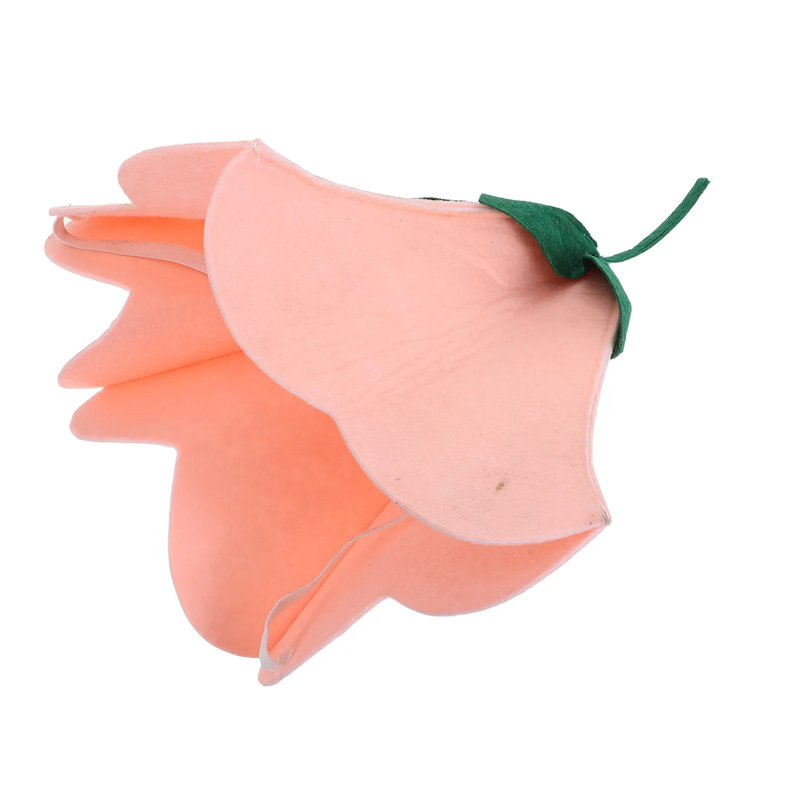 Flower Hat Pink Felt Fairy Costume Halloween Novelty Party Cosplay Outdoor Sun Protection Women