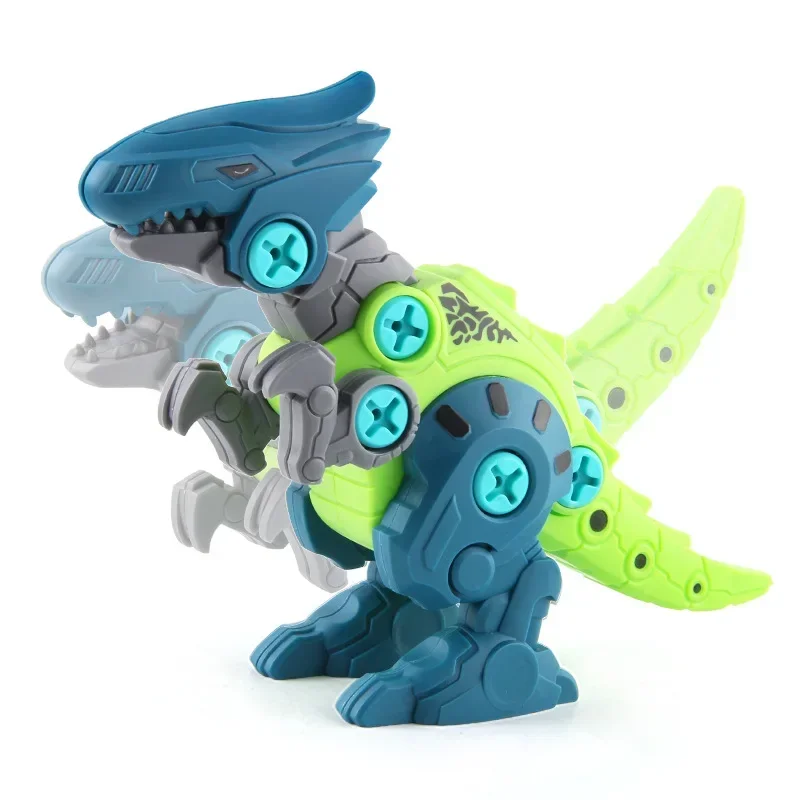 New Puzzle Assembled Tyrannosaurus Model Fit Transform Dinosaur Robot Toy for Kids Dinosaur Toys Gift