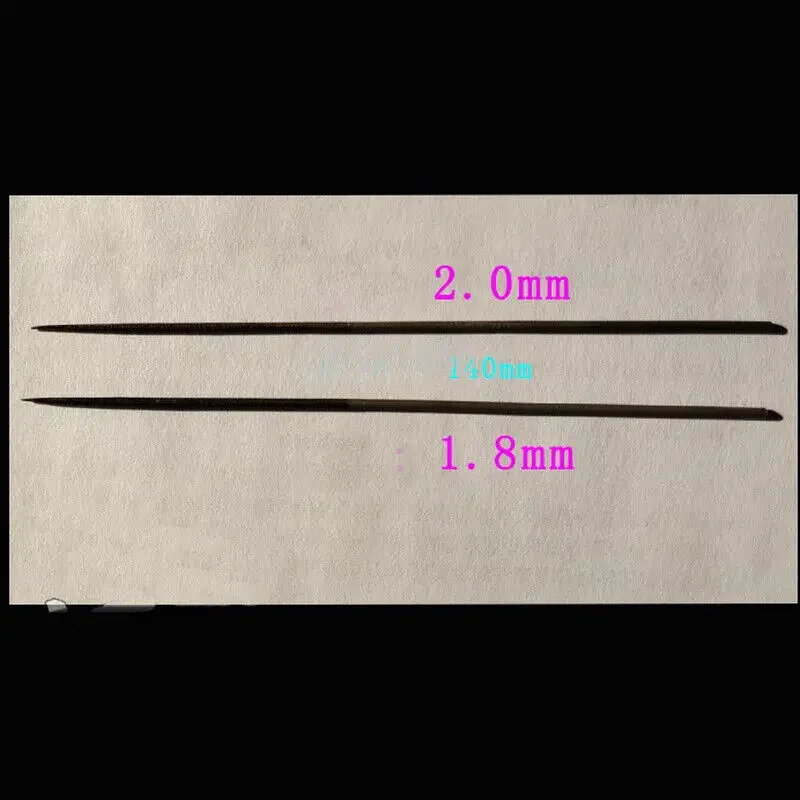 Saxophone Clarinet Flute Repair Tool Kit, Round File, φ1.8 and φ2.0, 2Pcs