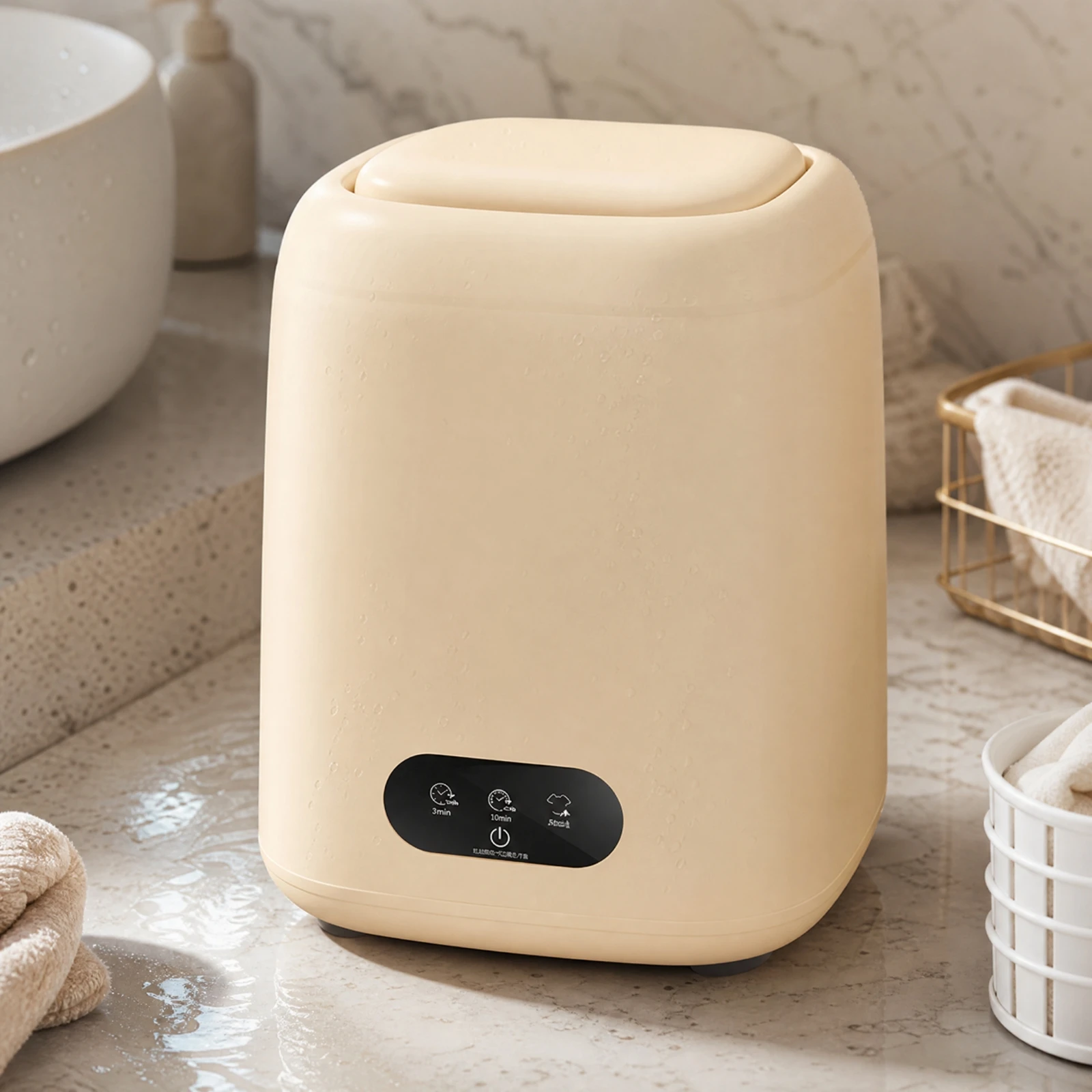 Semi-Automatic Mini Washing Machine Space-Saving Semi-Automatic Washing Machine Mini Washer with Centrifuge Function