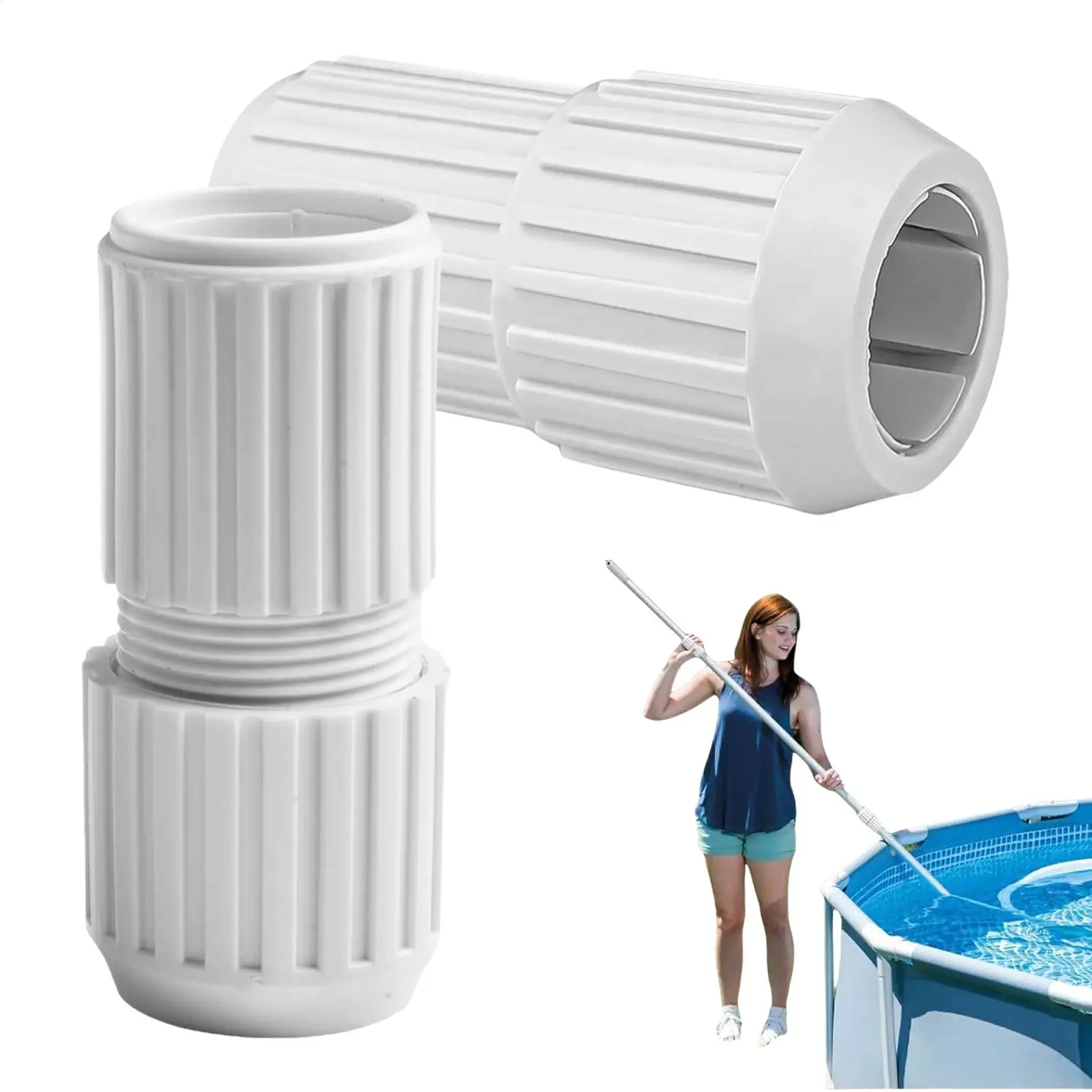 2Pcs Pool Pole Cam Locks Replacement Connectors Swimming Pool Telescoping White cam connecting rod for swimming pool equipment
