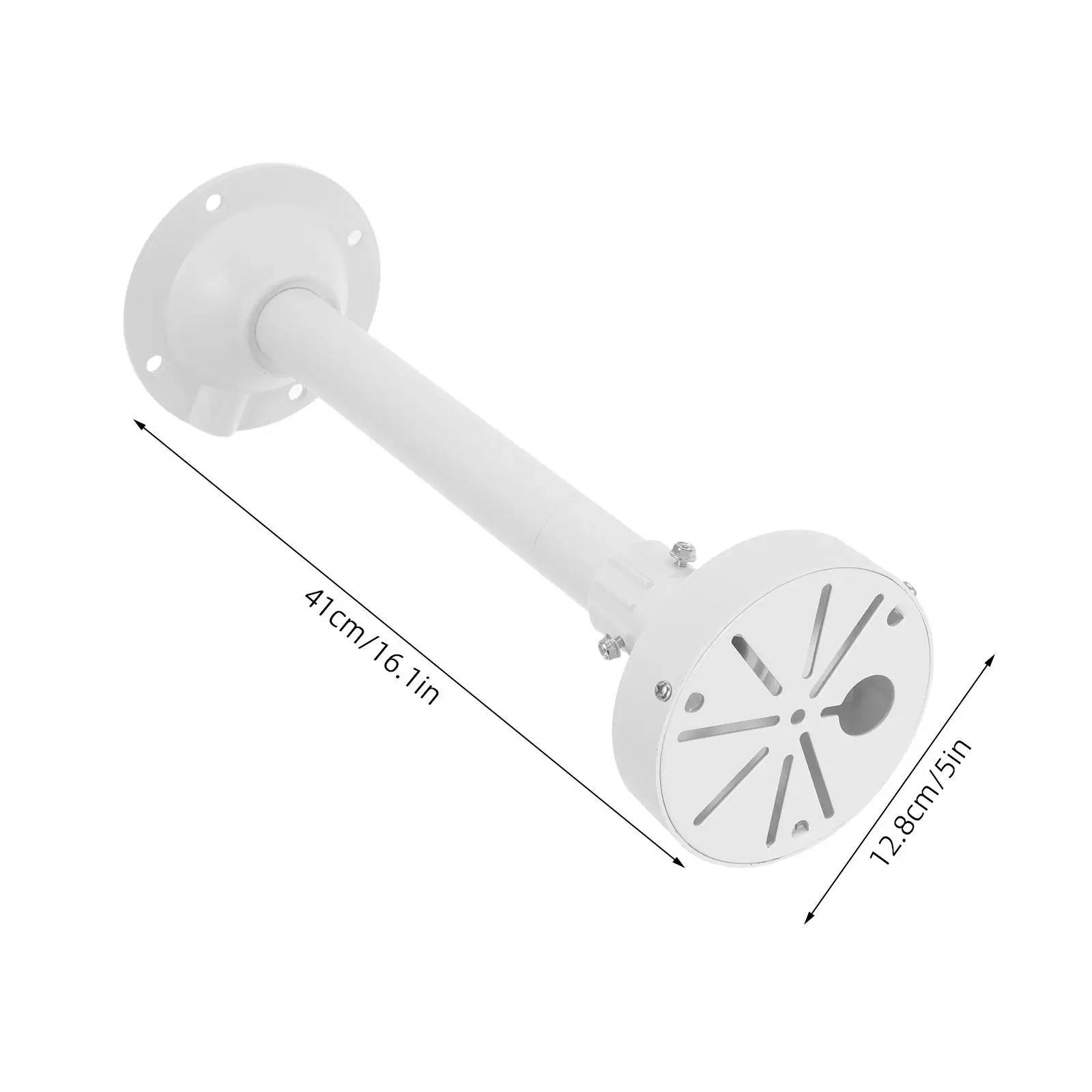 11.8-23.6 Inch Adjustable Dome Camera Bracket High Strength Aluminum Alloy Security Camera Mount Wall Holder for Indoor Outdoor