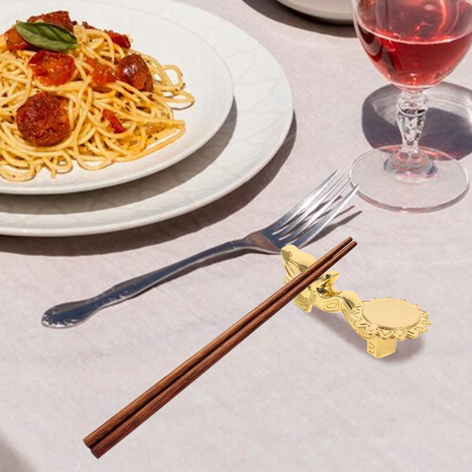 

2 Pcs Faucet Chopstick Stand Rest Dragon Tableware Holder for Chopsticks Rack Holders