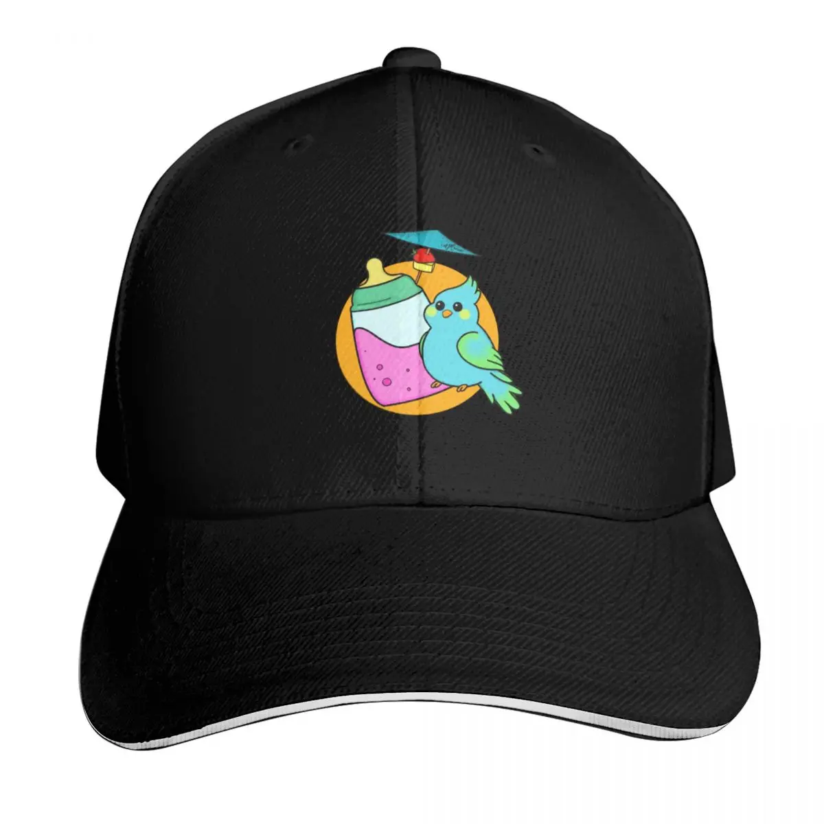 Baby Parrot Head Baseball Cap Golf Hat cute Anime Golf Hat Man Men Hats Women's