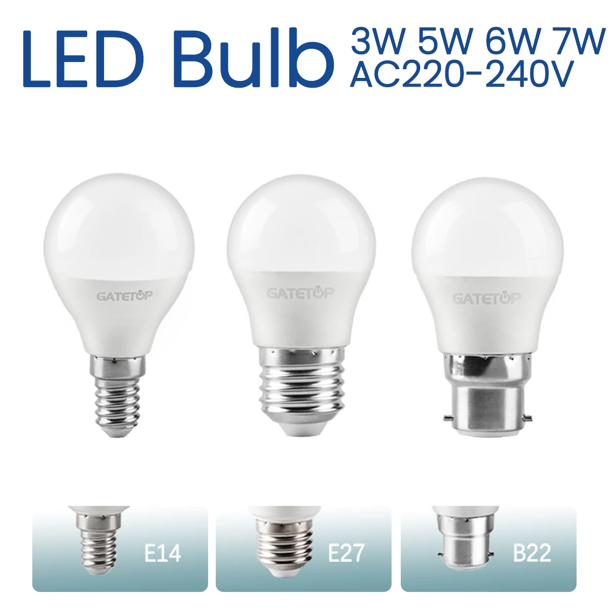 10Pcs E27 E14 B22 L… - image