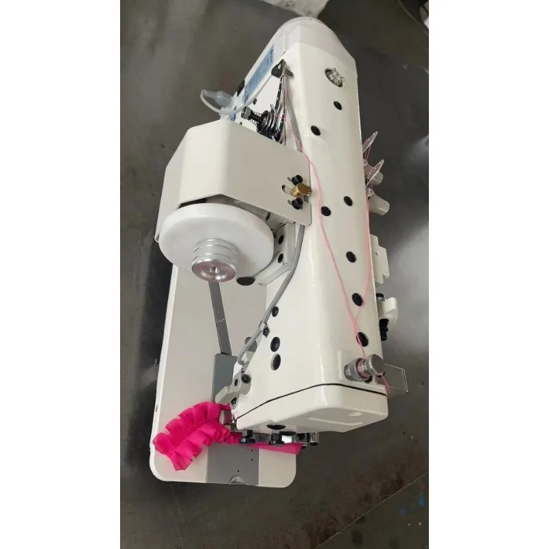 إبرة مزدوجة ضفائر آلة السلسلة مطوي الظل النسيج صافي آلة الغرز المتشابكة تكدرت الستار ضفائر ماكينة خياطة #4