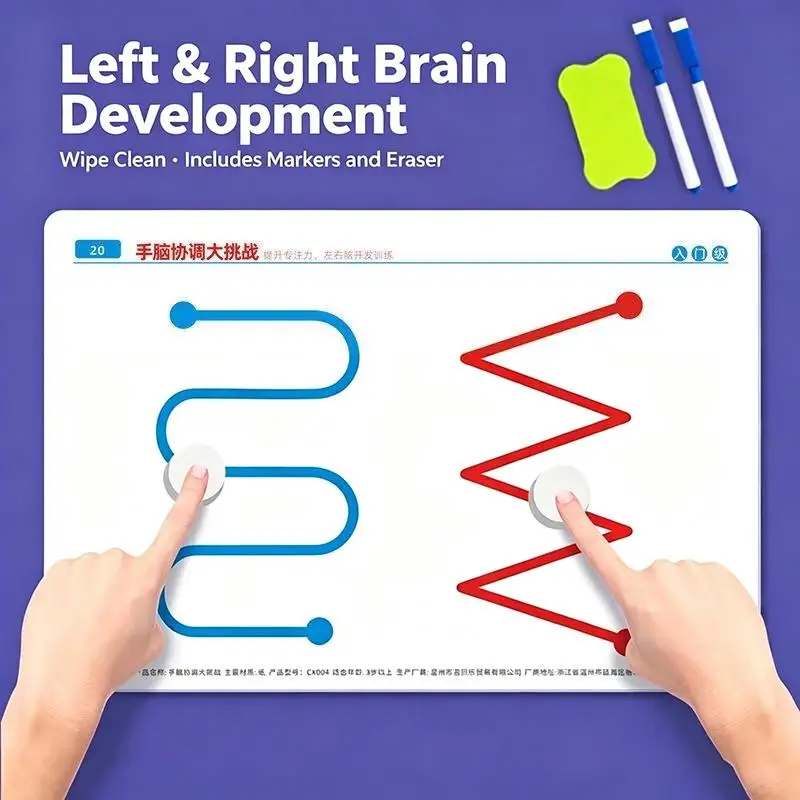 Toddler Hand Brain Coordination Action Training Game Cognitive Skill Development Prop for Overall Brain Balance Home Play