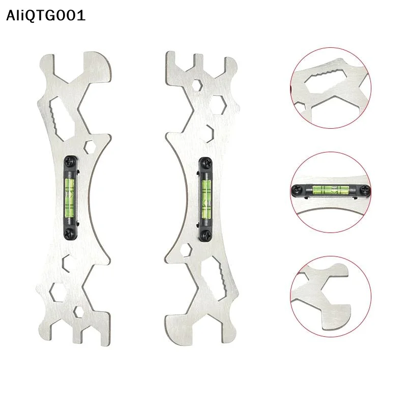 

Stainless Steel Water Pipe Leveler with Bubble Level Indicator for Faucet Shower Water Heater - Tool for Pipe Leveling