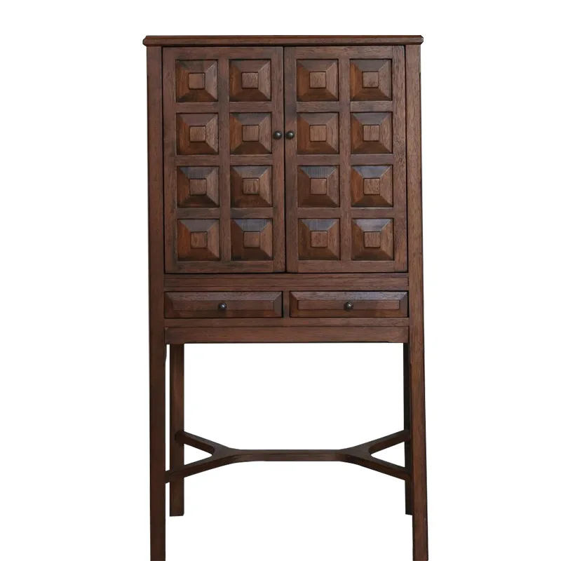 

Pando Cabinet Jewelry Cabinet Bedroom Living Room Bucket Side High Middle Antique Retro Storage