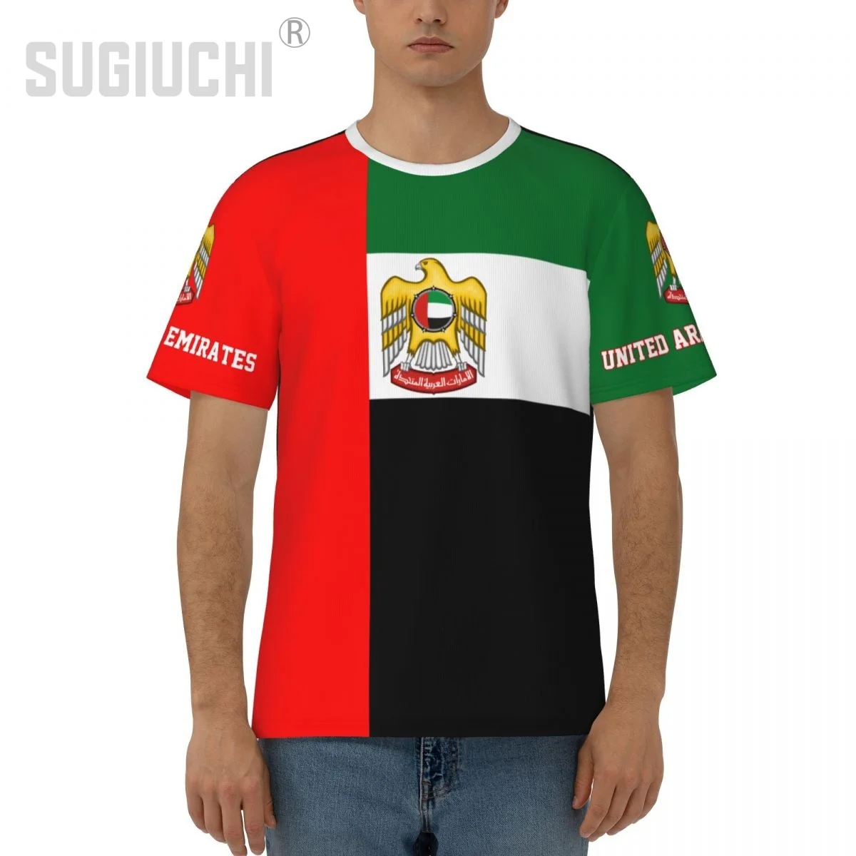 Unisex Nation T-shirt United Arab Emirates Flag T-shirts jersey For Men Women Soccer Football Fans Gifts Custom clothes tee