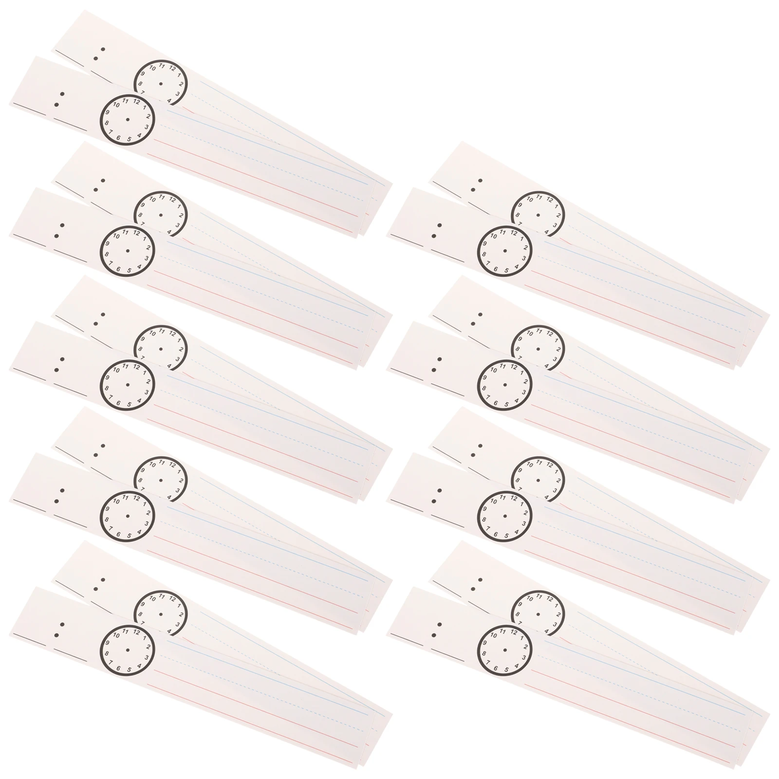 

18 Sheets Sentence Spelling Card Classroom Supplies Preschool Paper Strips Teaching Aids Students Supplies Dry Erase