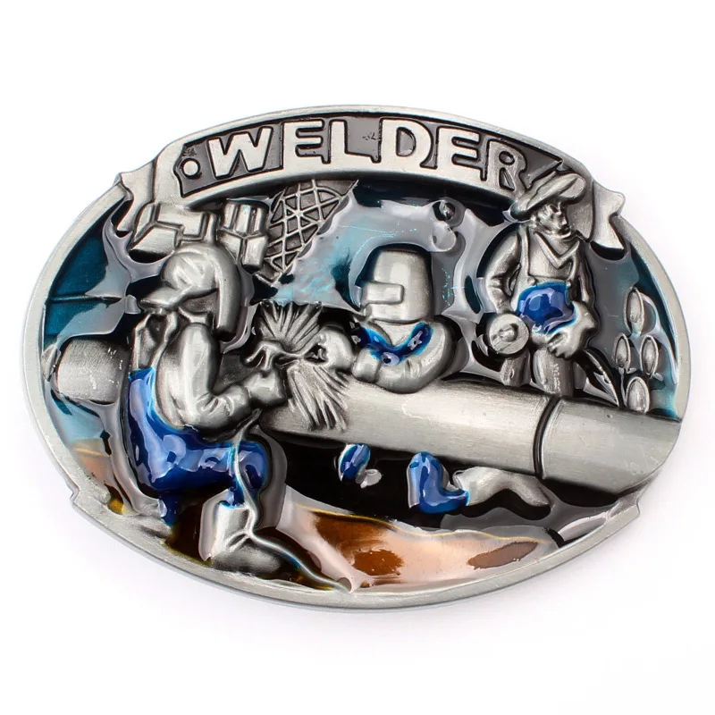 Welder MEN Belt BuckleHandmade Homemade Smooth Components METAL 3D ALLOY Decorative Waistband Clothing  Accessories