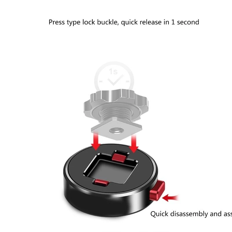 Cold Shoe Mount Adapter with 1/4" Mounting Screw for DSLR Camera Cage Rig Video