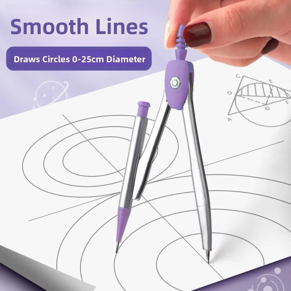 8PCS Multifunctional Compass and Ruler Sets Triangle Ruler Protractor Student Ruler Set Straight Ruler Measuring Ruler Suit