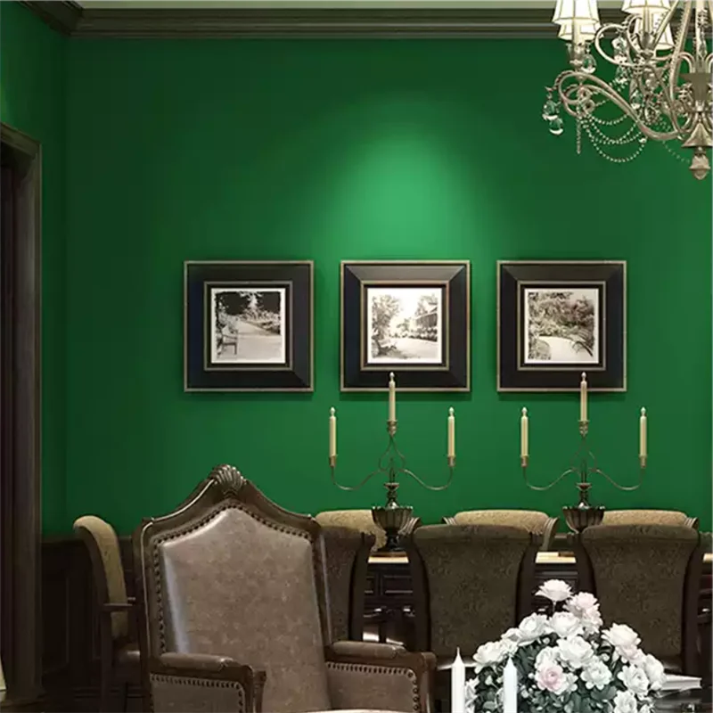 american-countryside-solid-color-retro-pine-green-dark-green-non-woven-wallpaper-southeast-asian-bedroom-living-room-solid-color