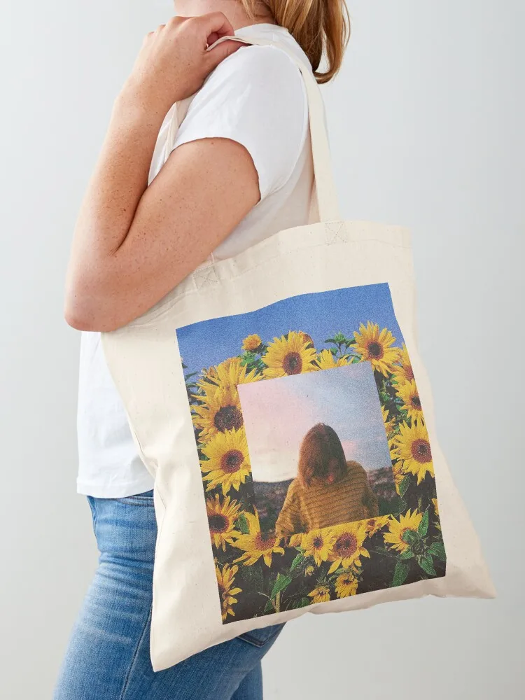 

Girl in Red Summer Depression Tote Bag hand bag custom canvas bag shopping trolley eco folding