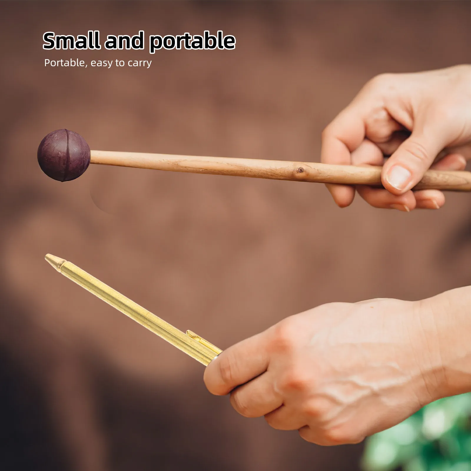 Foldable Telescopic Dowsing Rod Brass Water Divining Stick Sturdy Daily Use Divining Tool for Environmental view 2