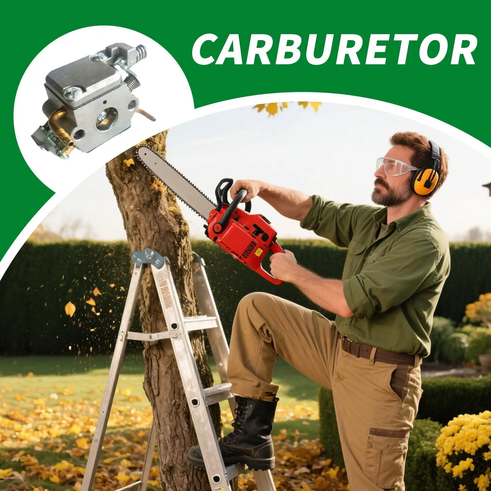 Детали карбюратора бензопилы, триммер для травы, детали карбюратора, герметичный прочный инструмент для ремонта, обслуживание различных двигателей