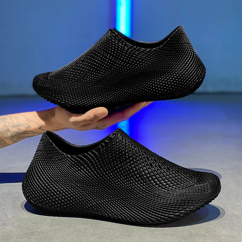 Men's Sandals Outdoor Summer Thick Soles Breathable Sea Shoes Barefoot Skin Non-slip Beach Wading River Shoes Platform Sandals