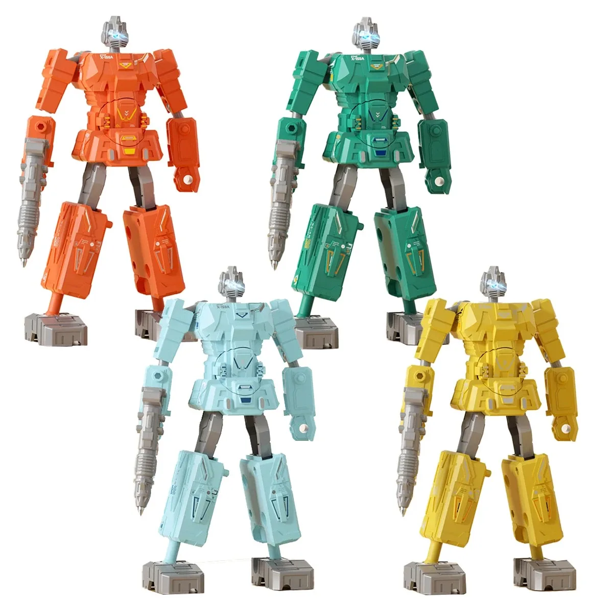 Stationery. Morphing Robot Writing Pen, Transformation Robot. Creative Ballpoint School Deformable Toy Gifts for Kids.