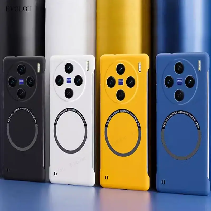 For Magsafe Magnetic Frameless Hard Phone Case For Vivo X100 Pro X