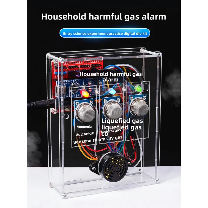 

Harmful Gas Leak Detector Gasoline and Liquefied GasDIYKit Development Board Programming Science Experiment