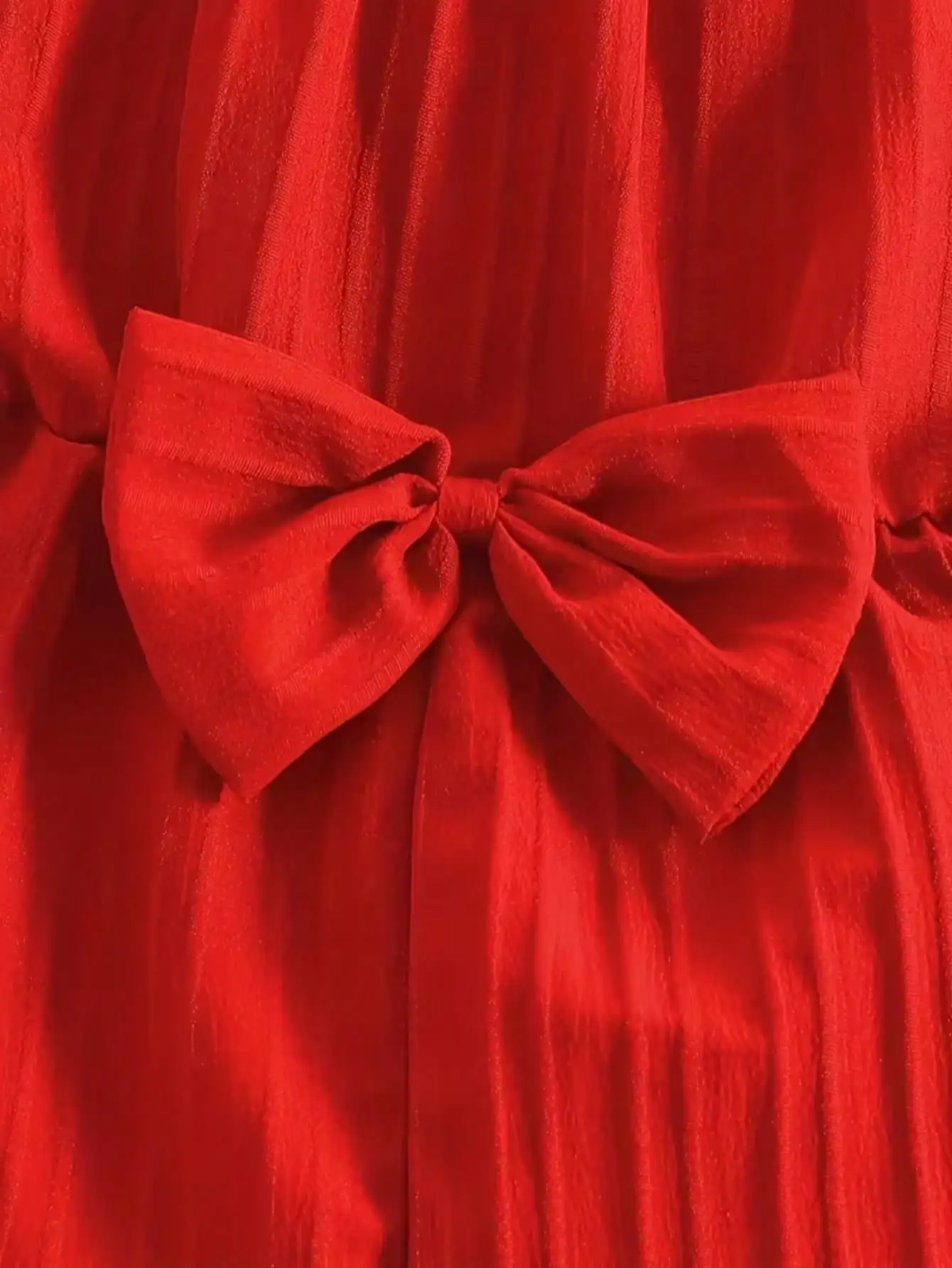 Lässiger, eleganter Overall für Kinder mit Rundhalsausschnitt, Trägern, einfarbig, mit Schleife an der Taille, Shorts, bequeme Passform, Kinderoutfit – Detail 7