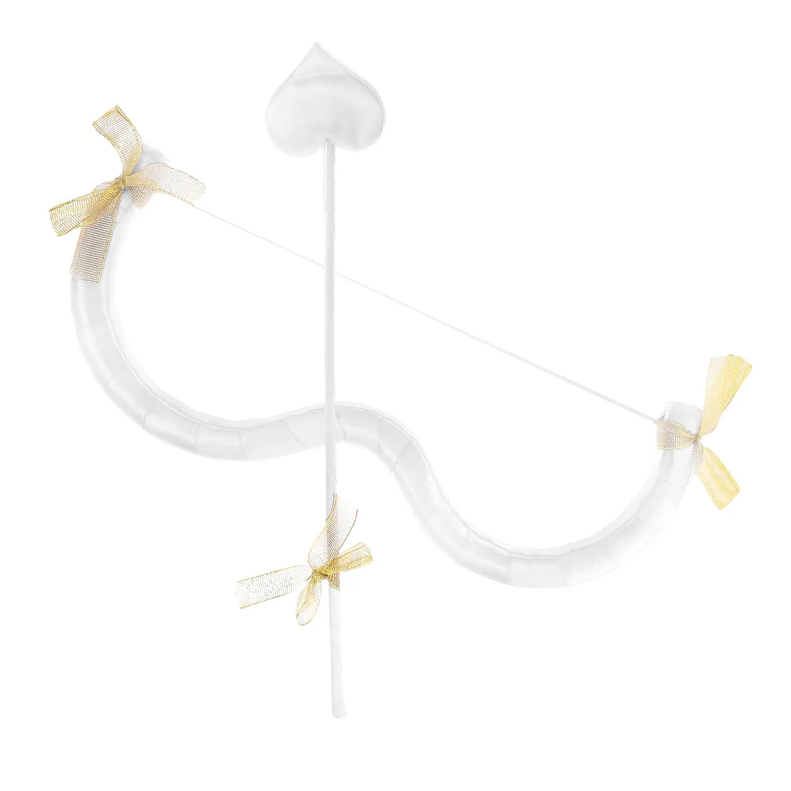Cupid Bow and Arrow Valentine Halloween Cosplay Party Costume Accessories Lightweight Versatile Use Romantic Atmosphere