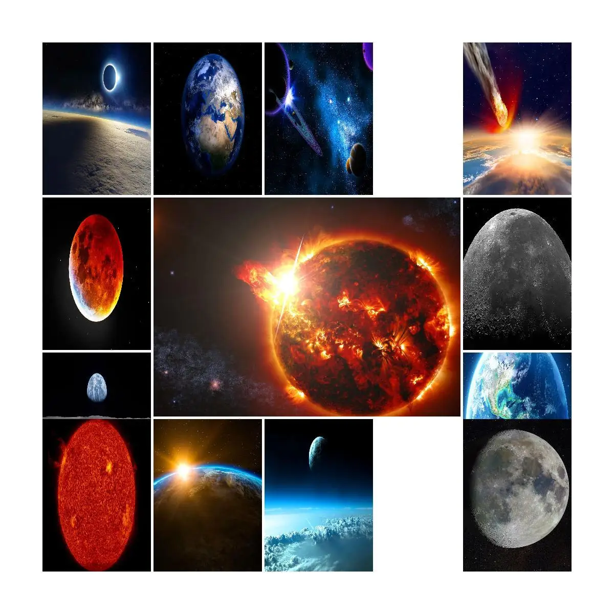 Коллекция Space Passion настенный художественный плакат «Луна» астрономический лунный Декор печать для дома и офиса