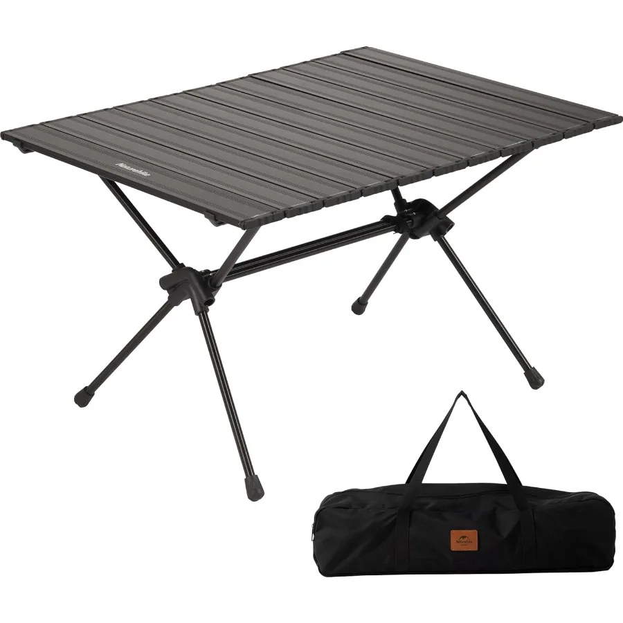 FT11 Height Adjustable Camping Table Ultralight Aluminum Roll Up Table with Carry Bag for Portable Backpacking Ideal for Hiking