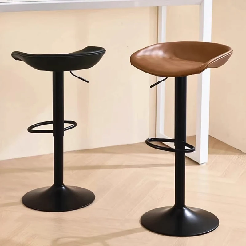 

Swivel High Stool With Backrest Gameing Banks Metal Modern Bar Stool Tall Dining Banco Para Barra De Cocina Salon Furniture WZ