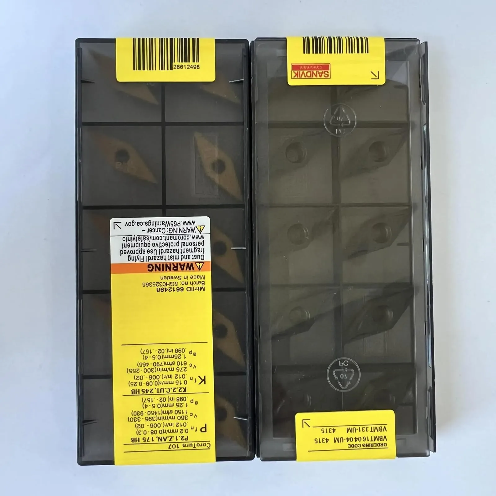 

Original SANDVIK / VBMT160404-UM 4315 / Hard alloy CNC Blade 10 Pcs