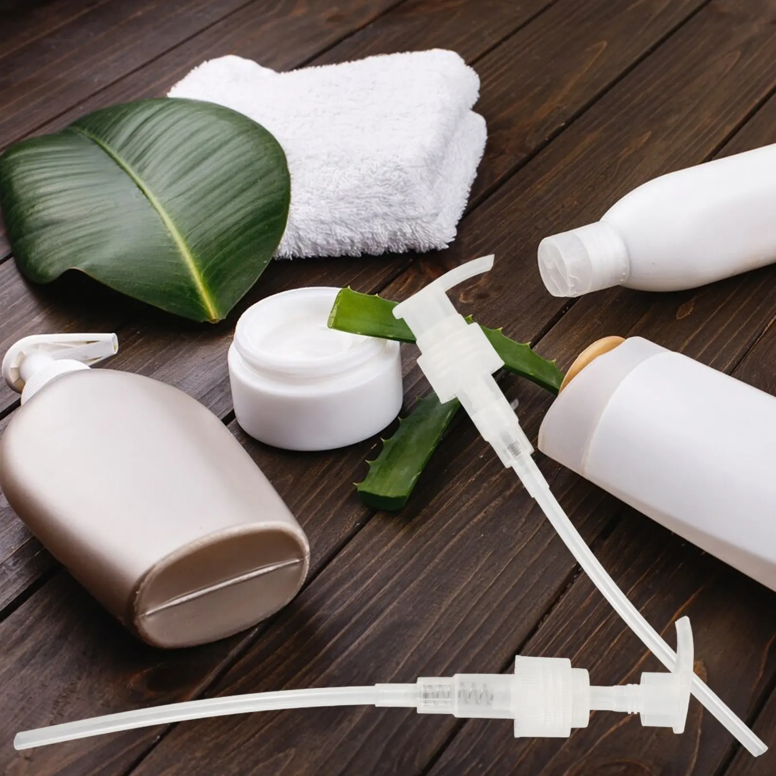 

2 шт. пластиковых насосов-дозаторов для мыла, лосьона, шампуня, кондиционера и других высоковязких продуктов, замена для бутылок