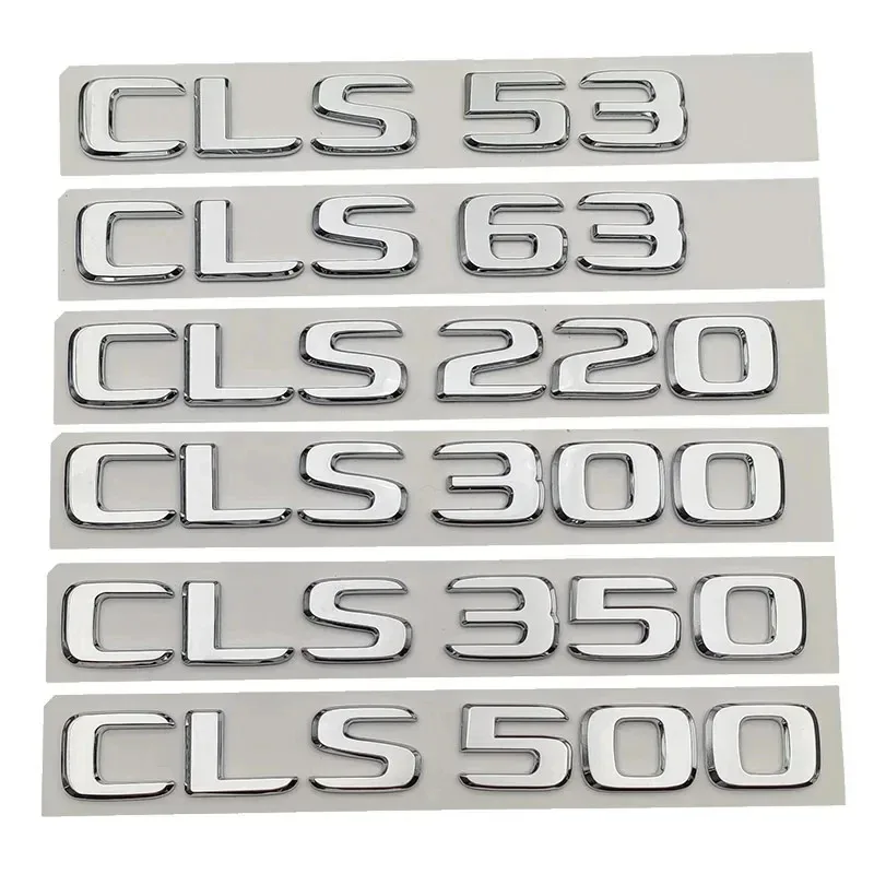 

ABS Black Letters Car Trunk Badge For Mercedes W218 W219 CLS 53 63 220 250 260 300 320 350 400 450 500 Emblem Logo Accessories