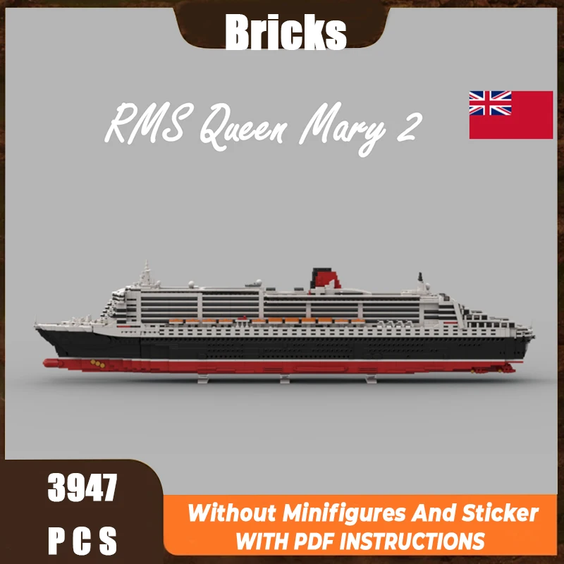 

Exquisite new MOC building block model Mary Queen 2 cruise ship technology modular children's toy gift DIY assembly set