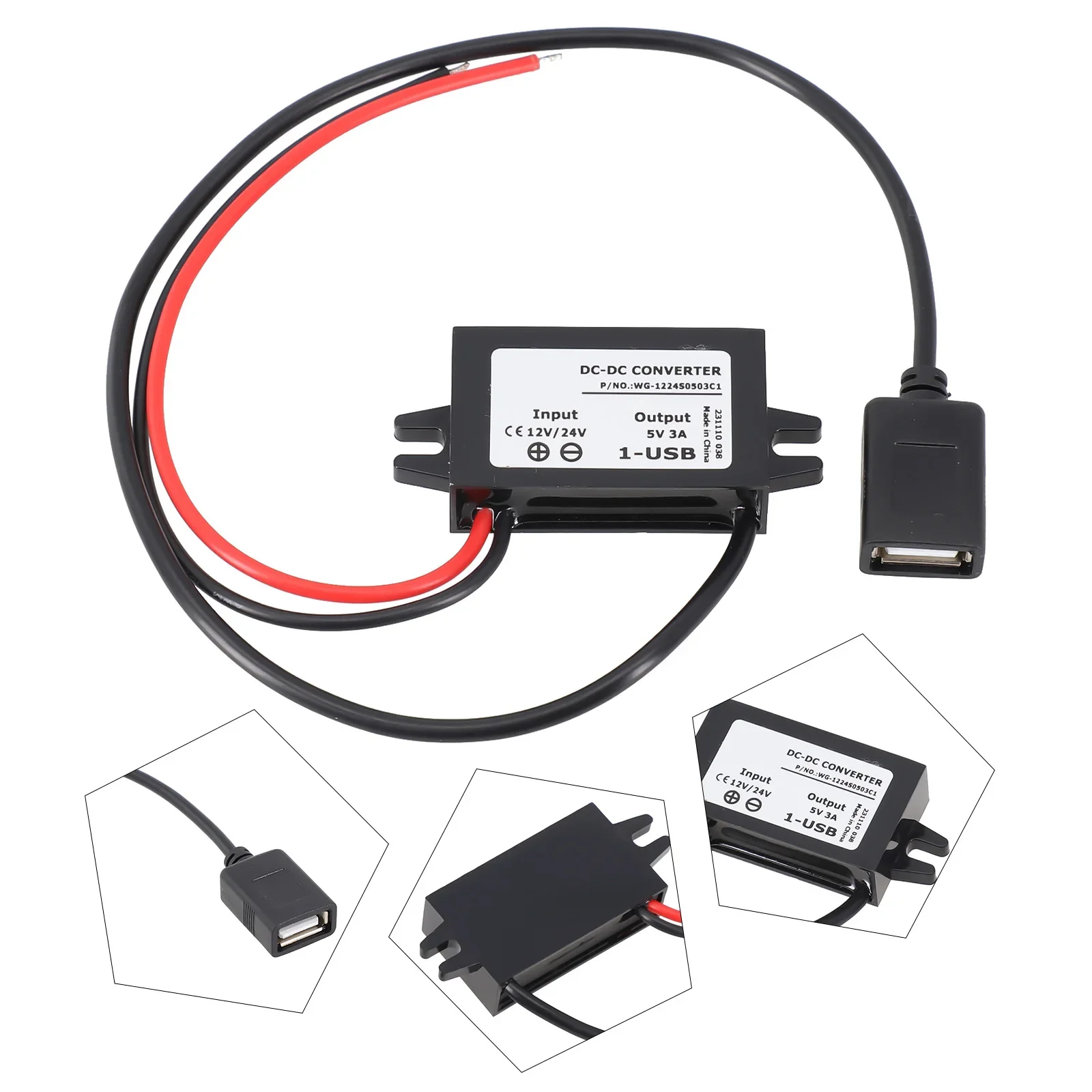 

Адаптер Автомобильное зарядное устройство 63*27*14 мм Учебный USB Компактный сменный понижающий аксессуар Изысканные легкие детали