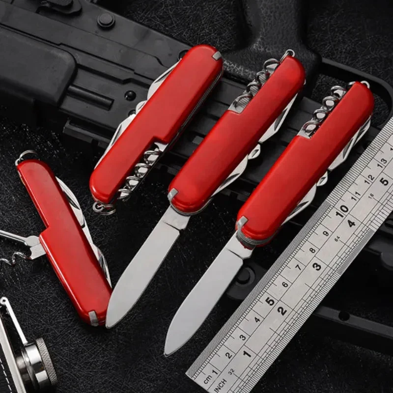 Multifunctional Folding Pocket Pliers Knife Keychain Portable Multitool Scissors Box Opener Outdoor Camping Hiking Hunting Knife