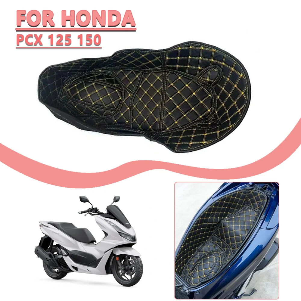 

Motorcycle Rear Trunk Cargo Liner Protector Seat Bucket Pad For HONDA PCX 125 150 PCX125 PCX150 Liner Pad Anti-Slip Design