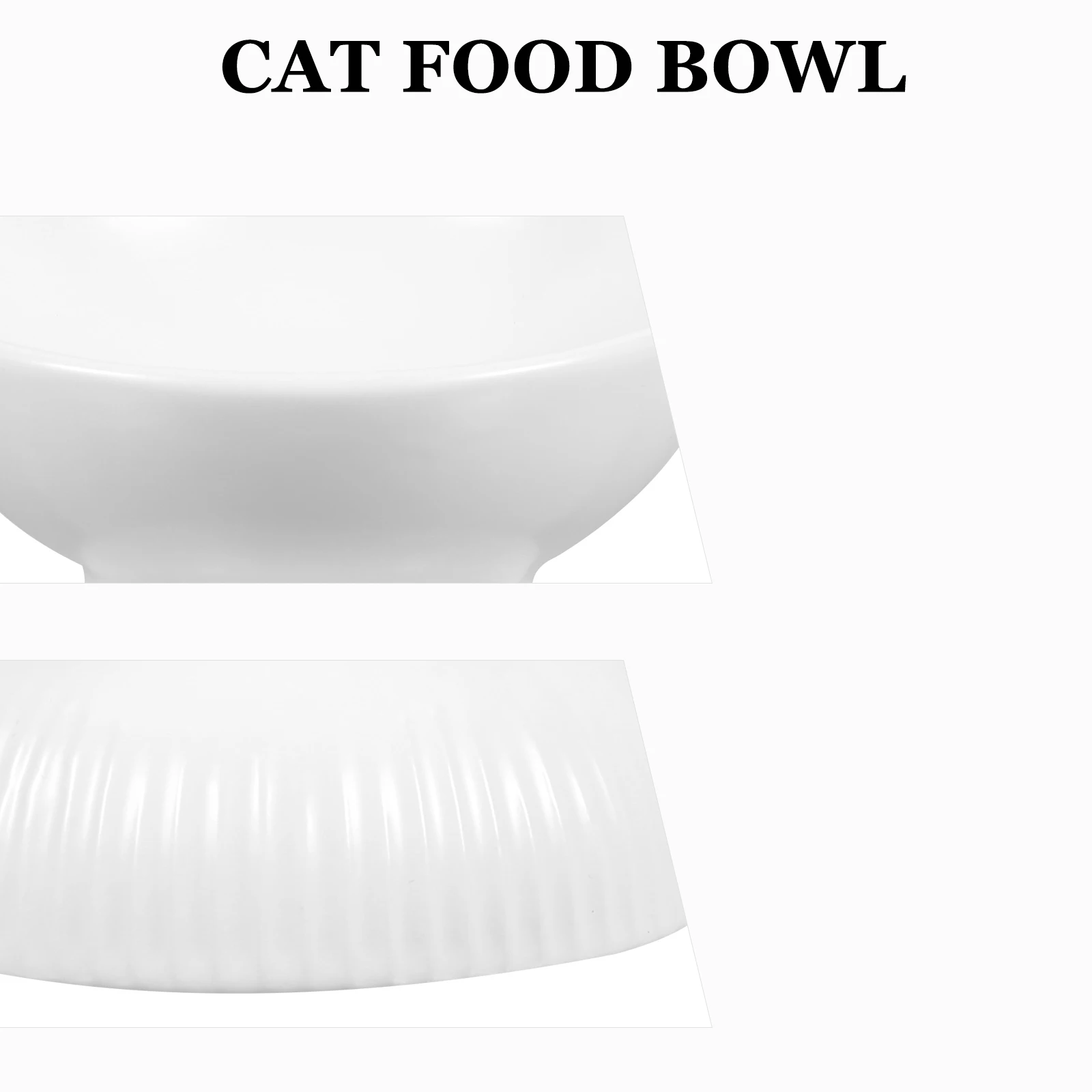 

Ceramic Anti-Tip Pet Bowl Oblique Mouth Cat Feeding Bowl Neck Protection Food Water Feeder Easy Clean Pet Feeder