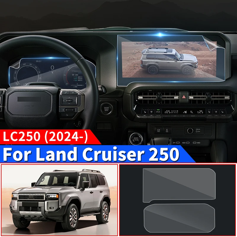 

For Toyota Land Cruiser 250 2024 1958 Prado LC250 Combination meter Navigation Screen Protector Protective Interior Accessories