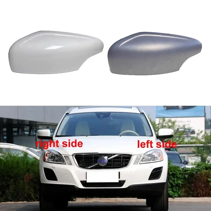 Dla Volvo XC60 2009 2010 2013 akcesoria samochodowe wymień lusterka wsteczne pokrywa obudowa lusterka wstecznego tylna obudowa