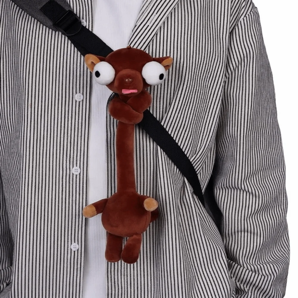 Funny Design Long Neck Animal Pendant White Color 40CM White Goose Bag Pendant Creative Gift Cute Style Cartoon Pendant