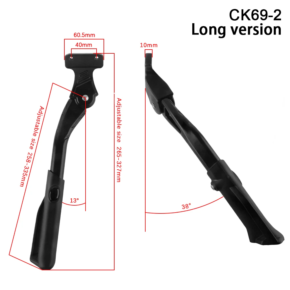 Fahrrad Halter Fußstütze Einstellbare MTB Schnee Klapp Fahrrad Ständer Park Rack Unterstützung Side Kick Ständer Fuß Brace Radfahren Teile – Detail 1