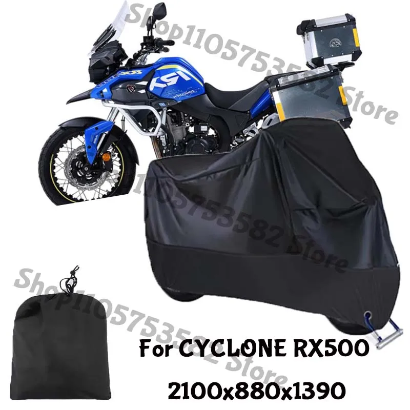 Motorcycle Full Covers For CYCLONE RX500 Car Outdoors Sun Protection Dust No Ear Thickened Oxford Clothcover Accessories