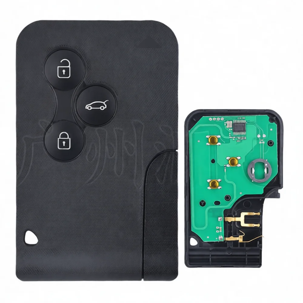 For Renault Megane Scenic Remote Key Fob 3 Buttons Replacement 433MHz ID46 PCF7947 Chip Auto Vehicle Entry Transmitter Shell