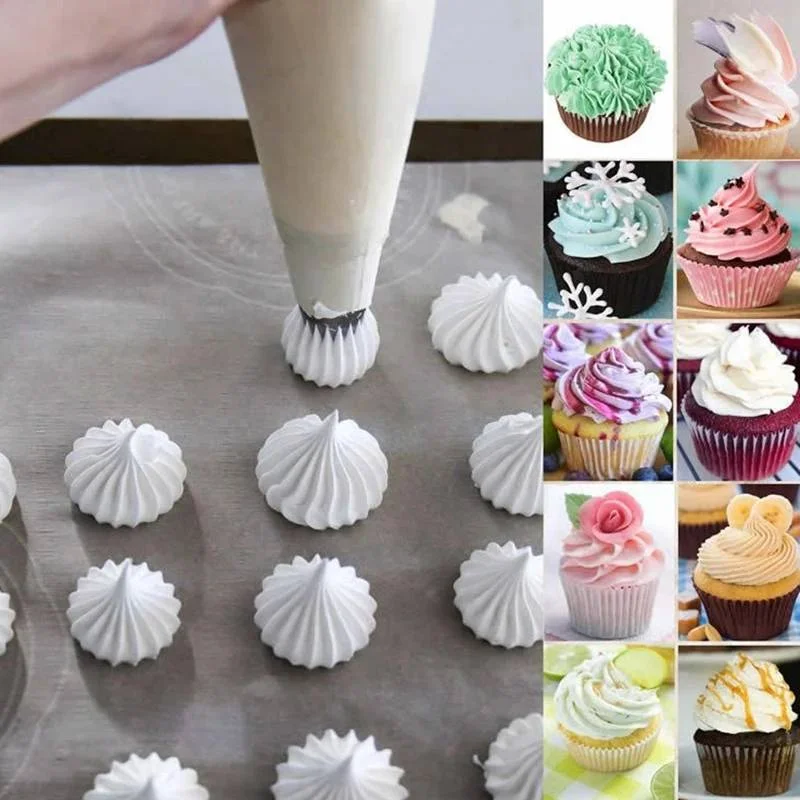 Big Size Stainless Steel Rose Flower Nozzles Icing Piping Cream Cake Russian Partry Tips Cupcake Decorating Baking Tool