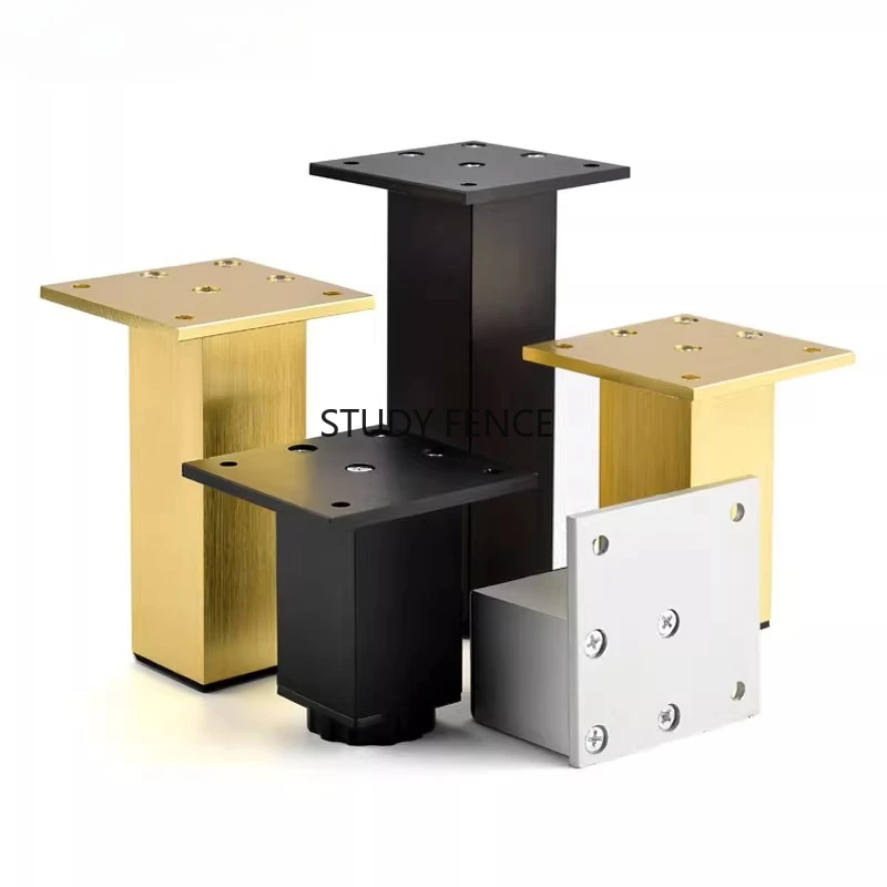 1pc Aluminum Alloy Furniture Legs Adjustable Height Furniture Legs Square Cabinet Support Legs Household Hardware Accessories