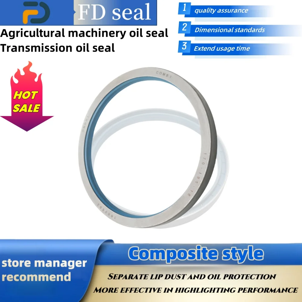 

NBR+AU Oil Seal 170*195*18mm12014157B Tractor Shaft Seal Transmission Seal Accessories Drive Shaft Accessory ISO 9001Repair Tool